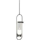 Höfats Kandelaar Oval Candle 35 Zwart Geborsteld