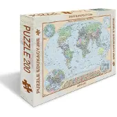 Artglob Puzzel 200 Wereldpolitieke kaart - Puzzel 200 stukjes