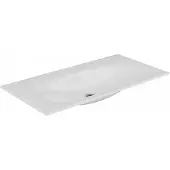 Keuco EDITION 11 Keramische inbouwwastafel, 1055x17x538mm, met 1 kraangat, wit, 31150311001