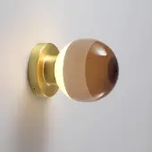Marset Design wandlamp Dipping Light A1, dimbaar, messing / goud, Woon-/ Eetkamer, metaal, Design, Wandlamp design