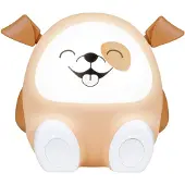 BigBen Interactive Enceinte sans fil lumineuse et veilleuse Max Hi Buddies Marron et Blanc