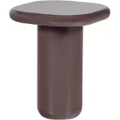 Woood Zava Bijzettafel - Hout - Hoogglans Donkerbruin - 61x50x50