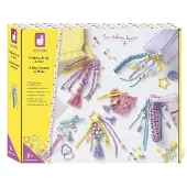 Janod – Creatiefset sleutelhanger – 6 accessoires om zelf te decoreren (4 grote)