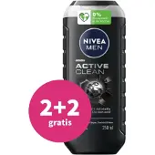 Nivea 2+2 gratis: Shampoo & Douchegel 3in1 Active Clean 250 ml