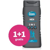 Odorex 1+1 gratis: Douchegel For Men 3-in-1 Clean Protection 300 ml