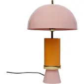 Kare design Design tafellamp Josy, paars / roze / rose, Woon-/ Eetkamer, metaal, Vintage, tafellamp