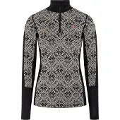 Kari Traa - Dames thermokleding - Anna Half Zip Black voor Dames van Wol - Maat M - Zwart