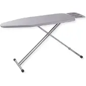 Sensahome Strijkplank – Inklapbare Strijktafel met Stoomunithouder – 125×45cm – Light Grey