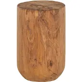 Woood Viri Bijzettafel - Hout - Naturel - 40x35x35