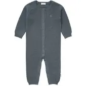 Noppies baby katoenen gebreid boxpak - blauw Effen - maat 62