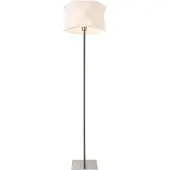 Lux.pro Vloerlamp, 152 cm, staande lamp, metalen voet, chroom/wit []