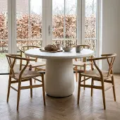 Giga Meubel Eettafel Romy Off-White Rond 120cm