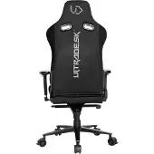 Ultradesk UDESK-TH-BK, gamingstoel voor de PC, draagvermogen 140 kg, kuipvormige zitting, stevige rugleuning, 160 cm, 195 cm