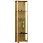VCM Edana Mini vitrinekast 1 glazen deur, glazen vitrinekast met 4 glazen plankenBeuken decor.