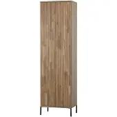 Woood New Gravure Hoge Kast - Eiken - Naturel - 210x60x42