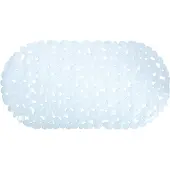 Overig Msv Antislip Badmat Keien - Wit - 36x69cm