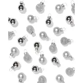HEMA Kerstballen 3.2cm glas mini zilver - 36 stuks (zilver)