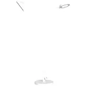 Rotaliana Vloerlampe , String F1 DTW, dimbare, Wit, Woonkamer, Metaal, Designer