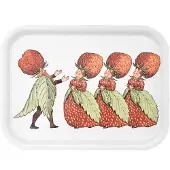 Design House Stockholm The Strawberry Family dienblad 20x27 cm White