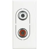 Legrand HD4281 Cinch-aansluitdoos Axolute Wit 1 stuk(s)