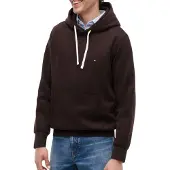 Tommy Hilfiger Sweatshirt 'ESS SEASONAL' kastanjebruin / wit