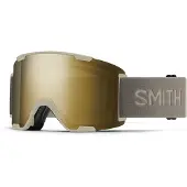 Smith - Skibrillen - Stash XL Chalk / Chromapop Sun Black Gold Mirror +ChromaPop Storm Blue Sensor Mirror voor Unisex van Siliconen - Beige
