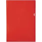 Exacompta Pak van 100 L mappen - gladde PVC 13/100e - A4 - Rood - 661275E