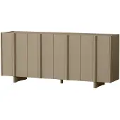 Woood Basu Dressoir - Grenen - Bordeauxrood - 85x200x46