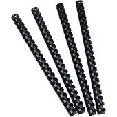 Exacompta Doos van 100 plastic spiraal inbindruggen 16 mm - A4 - Zwart - 75501E