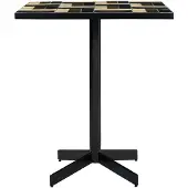 House Doctor Geometric tafel, Bruin, Blauw