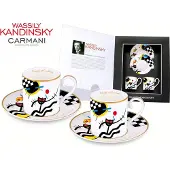 CARMANI Set van 2 espressobekers - Wassily Kandinsky. Contrasterende klanken/1924 ()