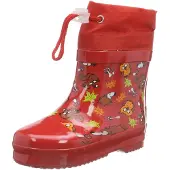 Playshoes Regenlaarzen bruin / goudgeel / lichtgroen / oranje / rood