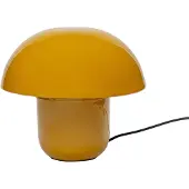 Kare design Tafellamp Mushroom, geel / oranje, Woon-/ Eetkamer, metaal, Vintage, tafellamp