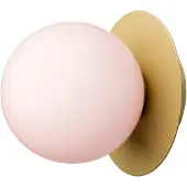 Nuura Liila 1 Wand-/plafondlamp 16,5 Cm Goud / Rose - Plafonnières Glas Gold - 2046077