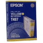 Epson T487 inkt cartridge geel (origineel)