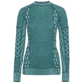 Kari Traa - Women's Smekker L/S - Merino-ondergoed L, turkoois