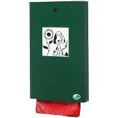 VAR Dispenser voor hondenpoepzakjes - B 265 x H 430 mm - afsluitbaar - mosgroen