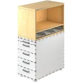 Hjh OFFICE PRO SIGNA SCA1 - Rolcontainer Esdoorn