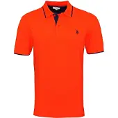 U.s. polo assn. Shirt neonoranje / zwart