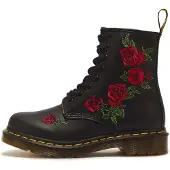 Dr. Martens Veterlaarsjes 'Vonda' groen / rood / zwart