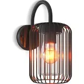 Calex Wandlamp buiten E27 | Ovaal | Rome | IP44 | Zwart