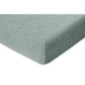 Eleganzzz Hoeslaken Teddy Pluche 35cm Hoekhoogte - jade 140x200cm