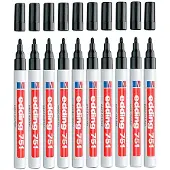 Edding -751 glanslakmarker zwart 10ST 1-2 mm / 4-751-9-001