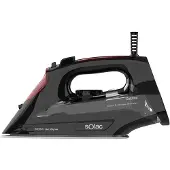 Solac Solution PV2490, stoomstrijkijzer, keramische strijkzool, 200 g/min, zwart, 45 g/min, 0,29 liter