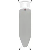 Brabantia 243424, strijkplank, standaardformaat, katoen, geschikt voor stoomstrijkijzers, wit, effen, zonder patroon