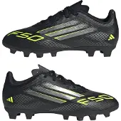 Adidas Sportschoen 'F50 Club' donkergrijs / neongroen / zwart