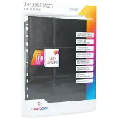 Asmodee 18 vakken, zijwaartse invoer (zwart, 10 pagina's per zak)