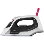 Solac PV2400, stoomstrijkijzer, keramische strijkzool, 1,8 meter, 120 g/min, zwart, wit, 30 g/min