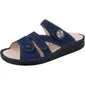 Finn Comfort Muiltjes 'Pantolette Damen 01538 007414 Echtleder in blau' blauw