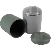 Dantoy drinkbekers baby BIOplastic mokka olijfgroen 4-delig set.